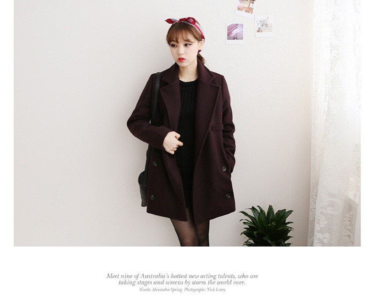 เสื้อโค้ทกันหนาว ทรงเรียบหรู มีสไตล์ ผ้าสักกะหลาดผสมสำลี บุซับในกันลม พร้อมส่งจ้า สีน้ำตาลเข้ม