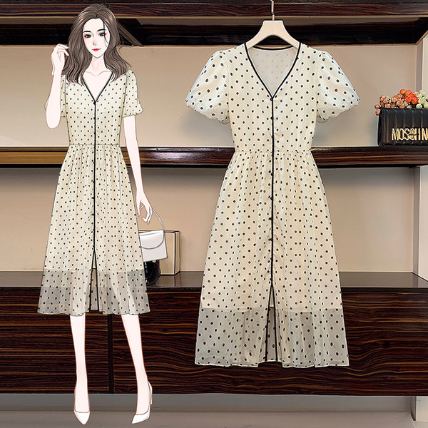 เดรสคนอ้วน เดรสสาวอวบ ชุดเดรสคนอ้วนวัยรุ่น BY PLUS SIZE Girl