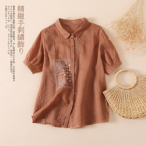 เสื้อลินิน แบบเสื้อสวยๆ เสื้อผ้าฝ้ายลินิน เสื้อเชิ้ตผ้าลินิน BY LININ