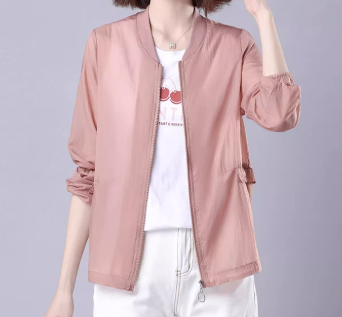 เสื้อ jacket เสื้อคลุม แขนยาว ผู้หญิง แบบกันยูวี ผ้าเบา ใส่สบาย กันร้อน แบบสวย ๆ ใส่คลุมกันแดด 489297
