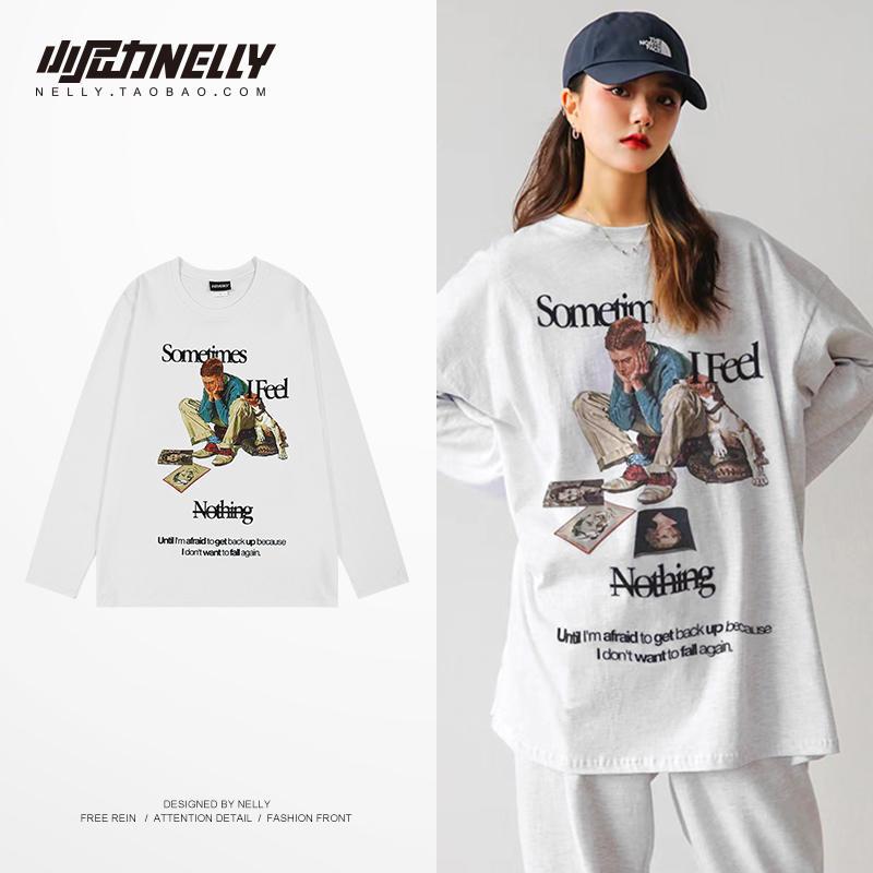 เสื้อยืดคอกลม ผู้ชาย เสื้อยืดผู้ชายเกาหลี เสื้อยืดเกาหลี แบรนด์ NELLY