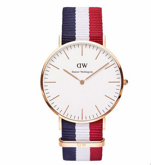 นาฬิกาข้อมือ ผู้หญิง ผู้ชาย ใส่ได้ นาฬิกาแนว Sport ผ้าไนลอน ลายทาง สลับสี แบรนด์ จากอังกฤษ นาฬิกา ข้อมือ มีดีไซน์ ของขวัญให้แฟน 355359