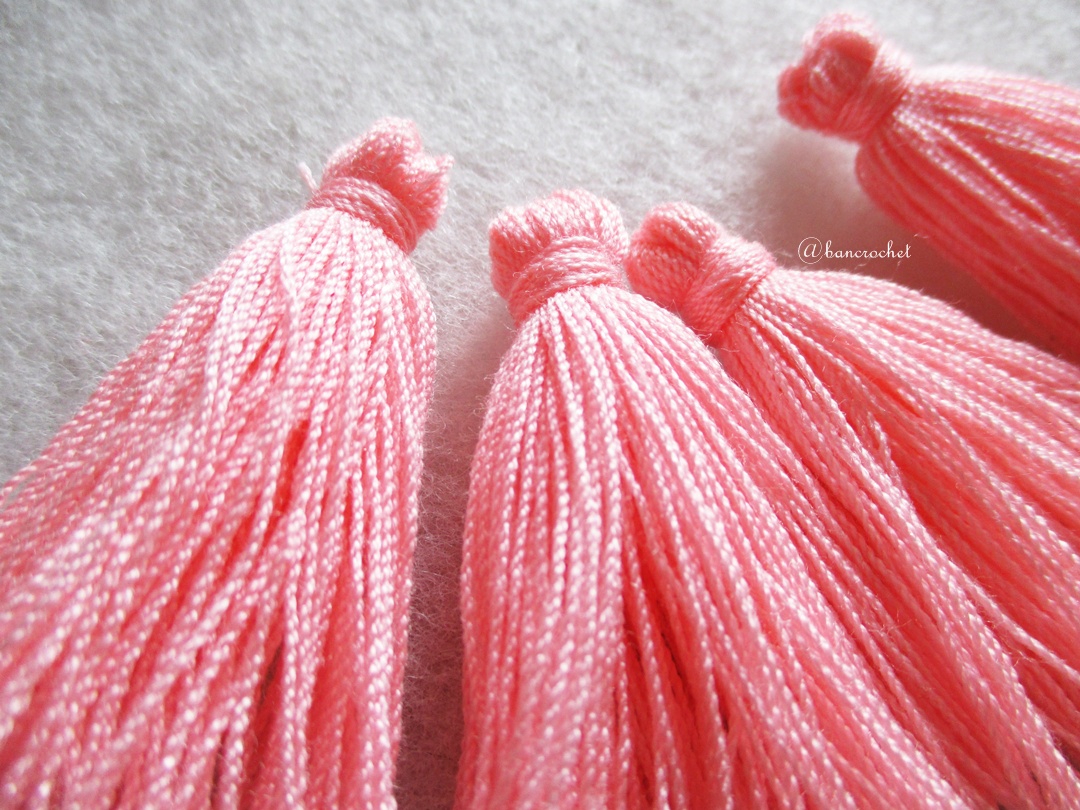 พู่สีโอรสโครเชต์ ด้ายถัก venus เบอร์ 16 rose tassel crochet acrylic yarn no.16