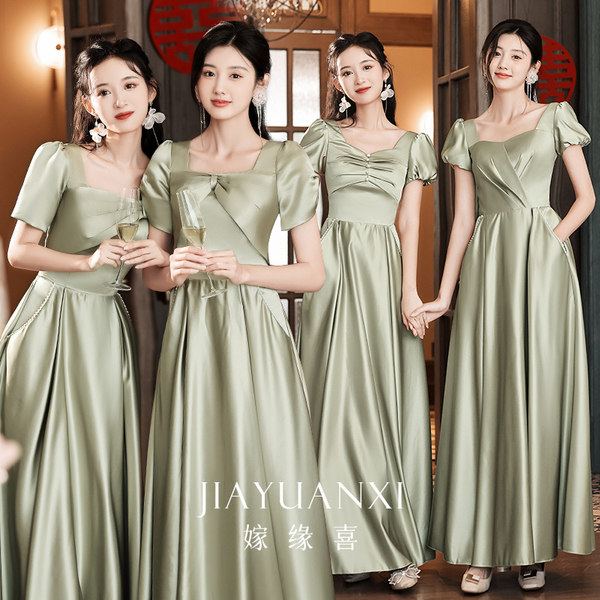 ชุดเพื่อนเจ้าสาวสีเขียว ชุดเพื่อนเจ้าสาว ชุดไปงานแต่งงาน