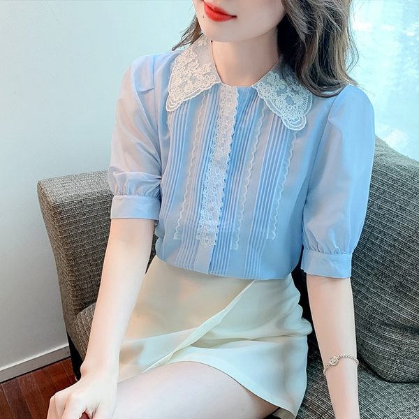 เสื้อชีฟองเกาหลี เสื้อชีฟองสวยๆ