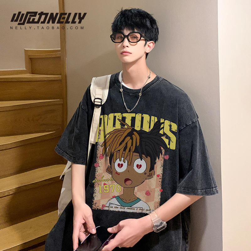 เสื้อยืดคอกลม ผู้ชาย เสื้อยืดผู้ชายเกาหลี เสื้อยืดเกาหลี แบรนด์ NELLY