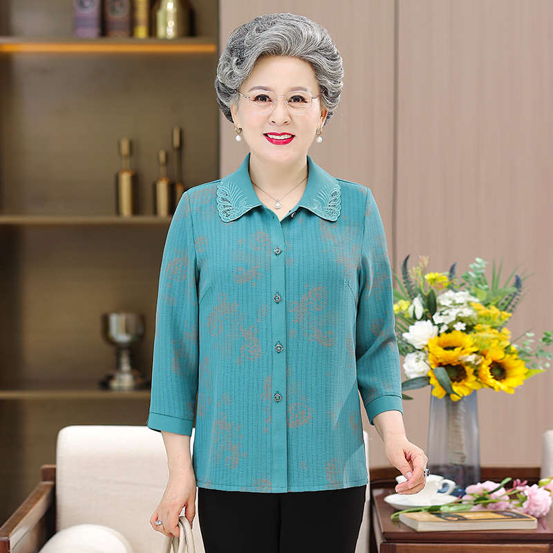 เสื้อคุณยาย เสื้อผู้วัยอายุ60-70ปี มีขนาด L-4XL(อกประมาณ35-45นิ้ว)