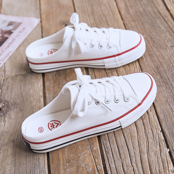 รองเท้าผ้าใบ รองเท้าลำลอง รองเท้าผ้าใบลำลอง รองเท้าแฟชั่นแบบสวม Slipper Shop