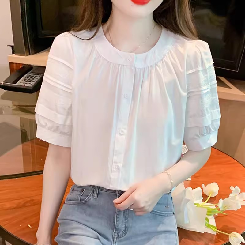เสื้อเชิ้ตผู้หญิงใส่ทํางาน 390 บาทต่อชิ้น ฟรีค่าจัดส่ง