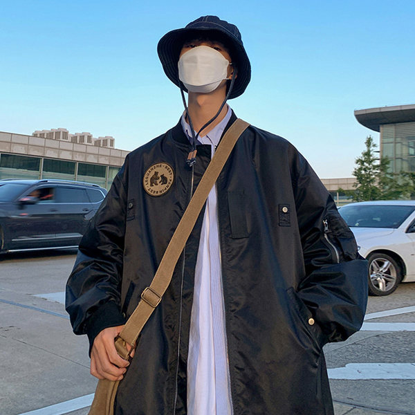 เสื้อแจ็คเก็ตเบสบอล เสื้อคลุม เสื้อแขนยาวสไตล์เกาหลี
