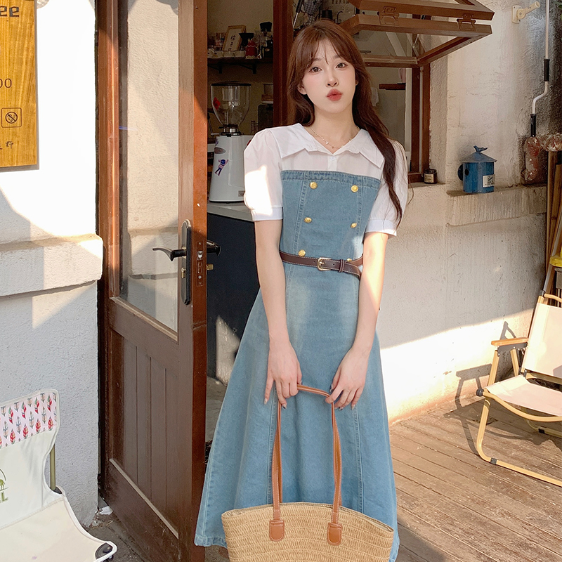 เดรสแขนสั้น มีไซส์ L-4XLอก 38-47 นิ้ว ใส่ได้ทั้งสาวหุ่นดีน่ารักจนถึงสาวอวบพลัสไซส์ จัดส่งฟรี! ทักแชทสั่งซื้อ