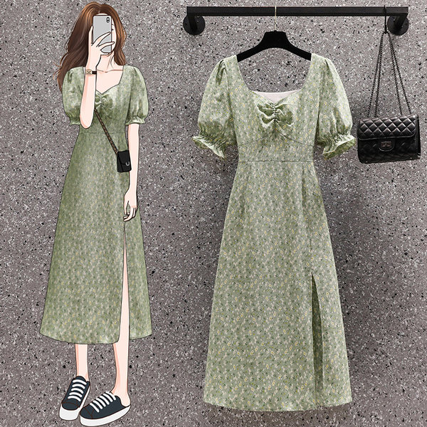 เดรสคนอ้วน เดรสสาวอวบ ชุดเดรสคนอ้วนวัยรุ่น BY PLUS SIZE Girl
