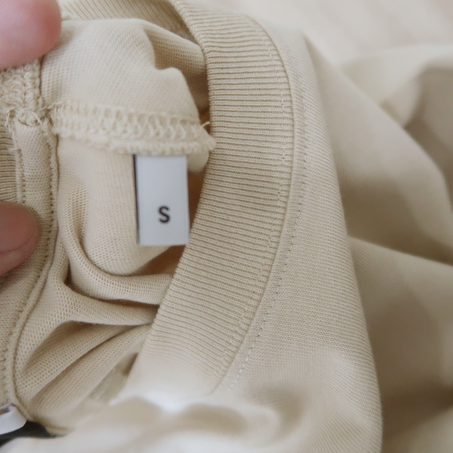 Ami Beige Cotton Logo T-Shirt