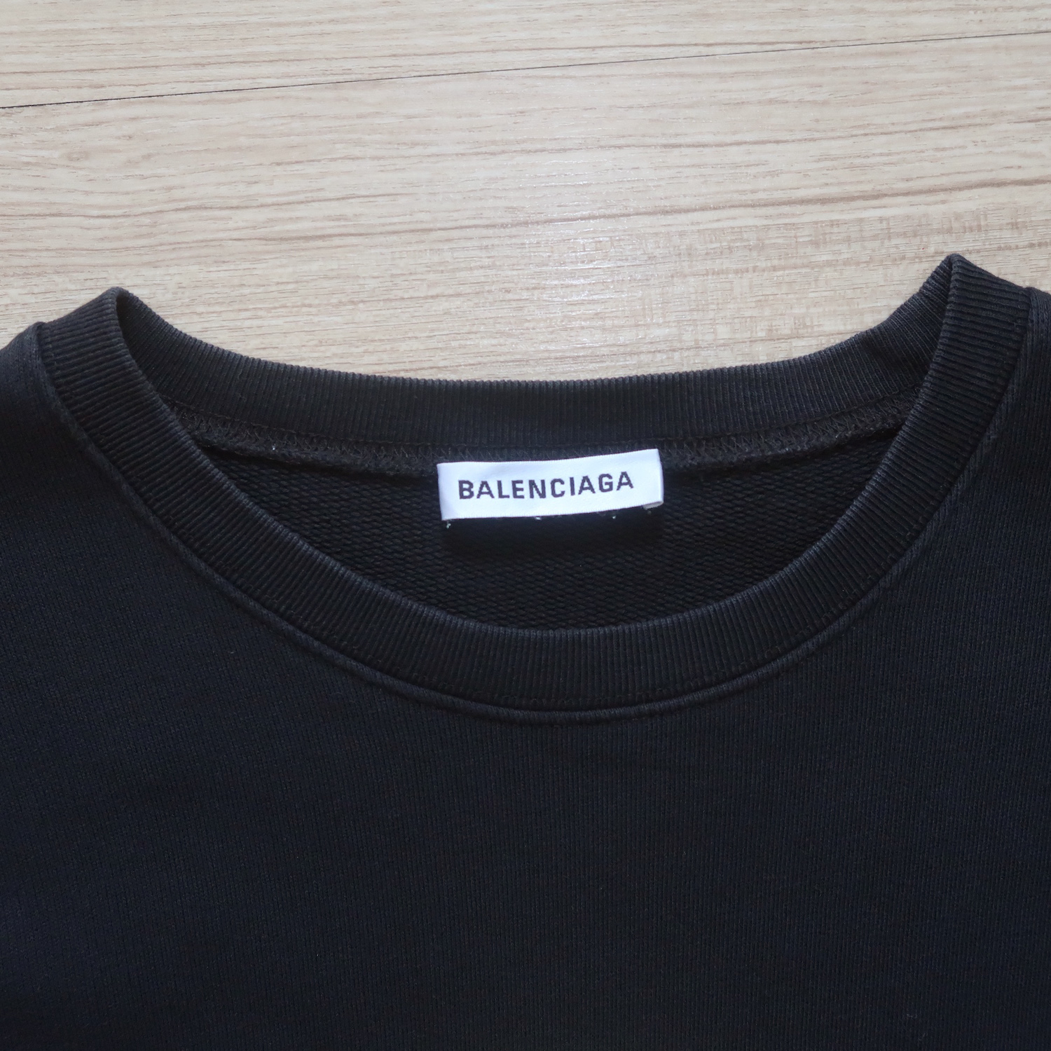 Balenciaga Black Yellow BB Craw Logo Sweater