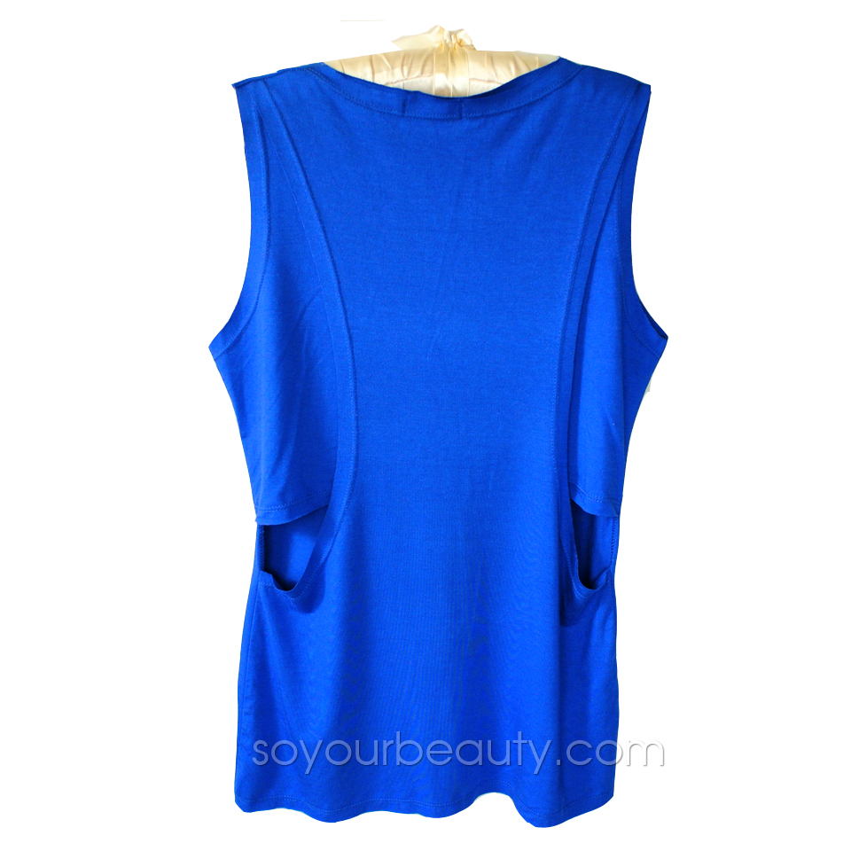 เสื้อผ้าแฟชั่น เสื้อยืดแขนกุด เรย่อน