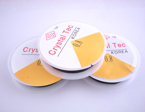 เอ็นยืดร้อยลูกปัด Crystal Tec ขนาด 0.8