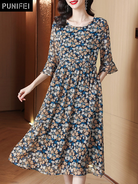 เดรสวัยผู้ใหญ่40-60ปี เดรสคุณแม่ ชุดเดรสทำงานวัยผู้ใหญ่ แบรนด์ MAMA DRESS
