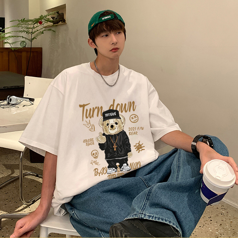 เสื้อยืดผู้ชายอ้วน M-5XL