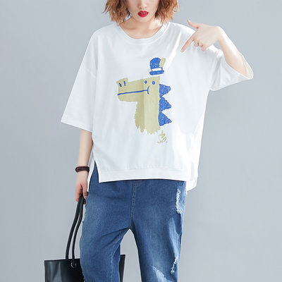 เสื้อOVERSIZE ใส่ตั้งแต่สาวผอม-สาวอวบ น้ำหนักตัว50-100กิโลกรัม