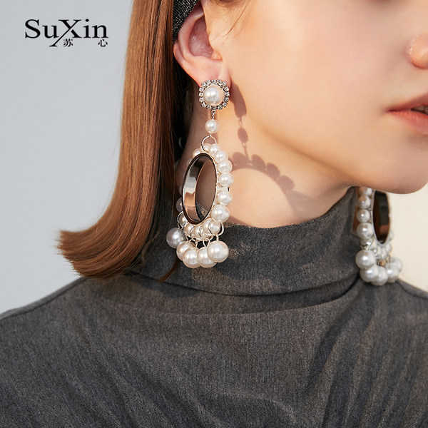 ตุ้มหู ต่างหู ต่างหูผู้หญิง By SuXin