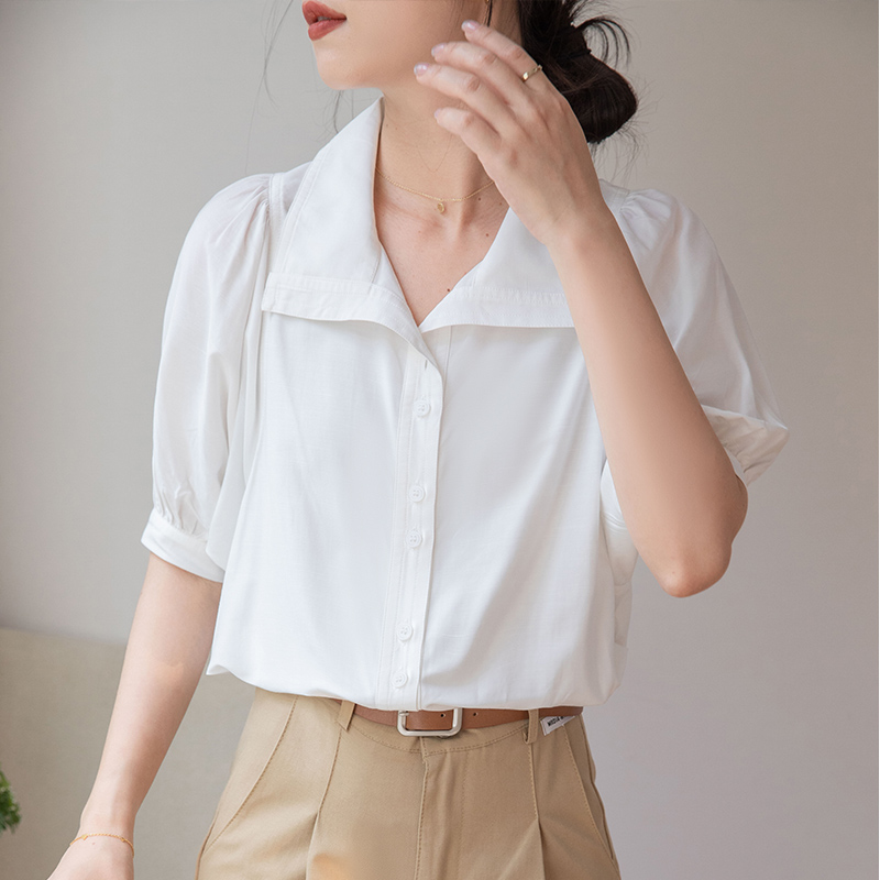 เสื้อเชิ้ตผู้หญิงแขนยาว เสื้อเชิ้ตผู้หญิงใส่ทํางาน 390 บาทต่อชิ้น ฟรีค่าจัดส่ง