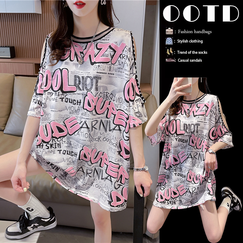 เสื้อยืดคนอ้วนแบบโอเวอร์ไซส์แบบ ulzzang fashion สนใจทักแชท