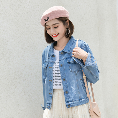 เสื้อแจ็คเก็ตยีนส์ เสื้อยีนส์ผู้หญิงเทห์ๆ