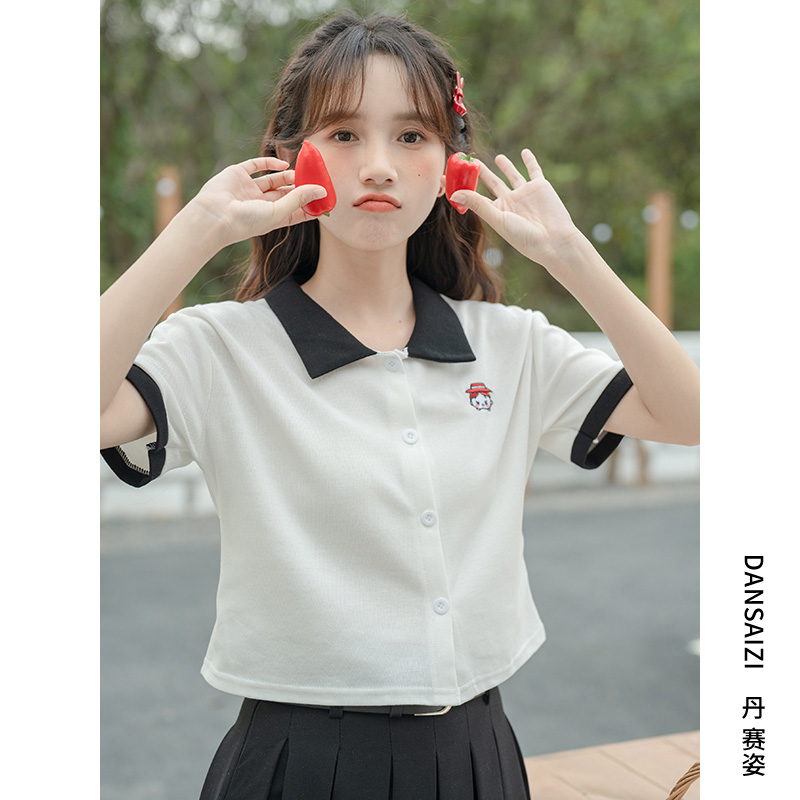 เสื้อผ้าวัยรุ่นเกาหลี เสื้อยืดวัยรุ่นผู้หญิง มีขนาด S M L XL
