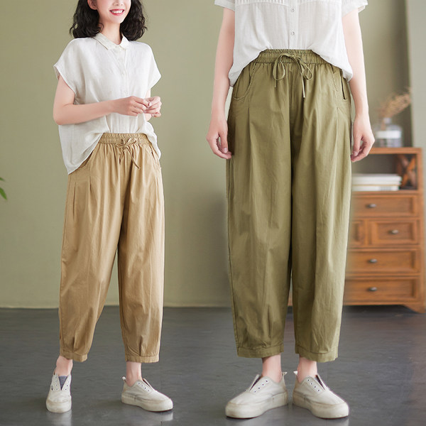 เสื้อลินินคนอ้วน เสื้อทีเชิ้ตคนอ้วนผู้หญิง เสื้อทีเชิ้ตตัวใหญ่ By Literary Plus size