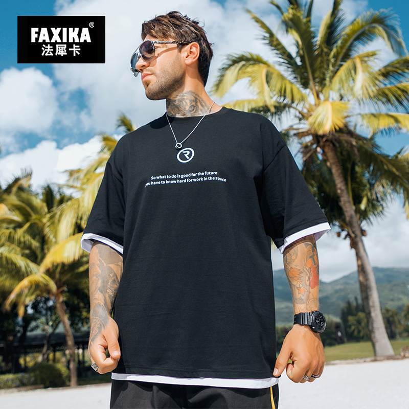 เสื้อยืดผู้ชายอ้วน S-5XL(อกเสื้อ39-51นิ้ว)