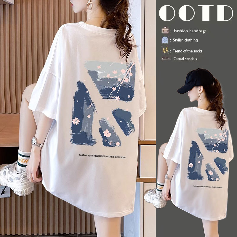 เสื้อยืดคนอ้วนแบบโอเวอร์ไซส์แบบ ulzzang fashion สนใจทักแชท