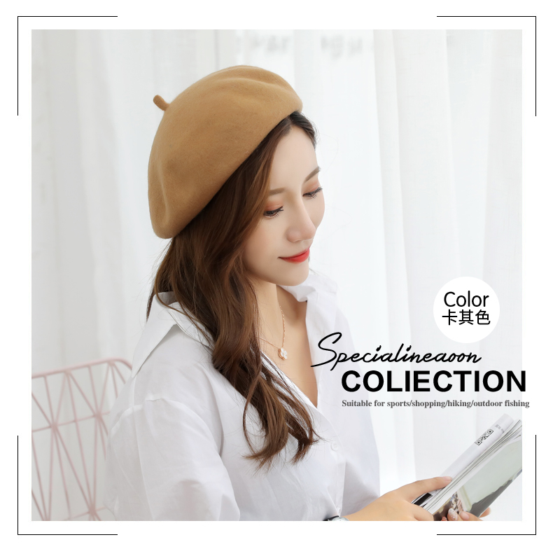 Beret Hat หมวกเบเรต์ พร้อมส่ง ดูดีมีระดับได้ในทุกโอกาส มีเชือกปรับระดังให้เข้ากับศีระษะได้