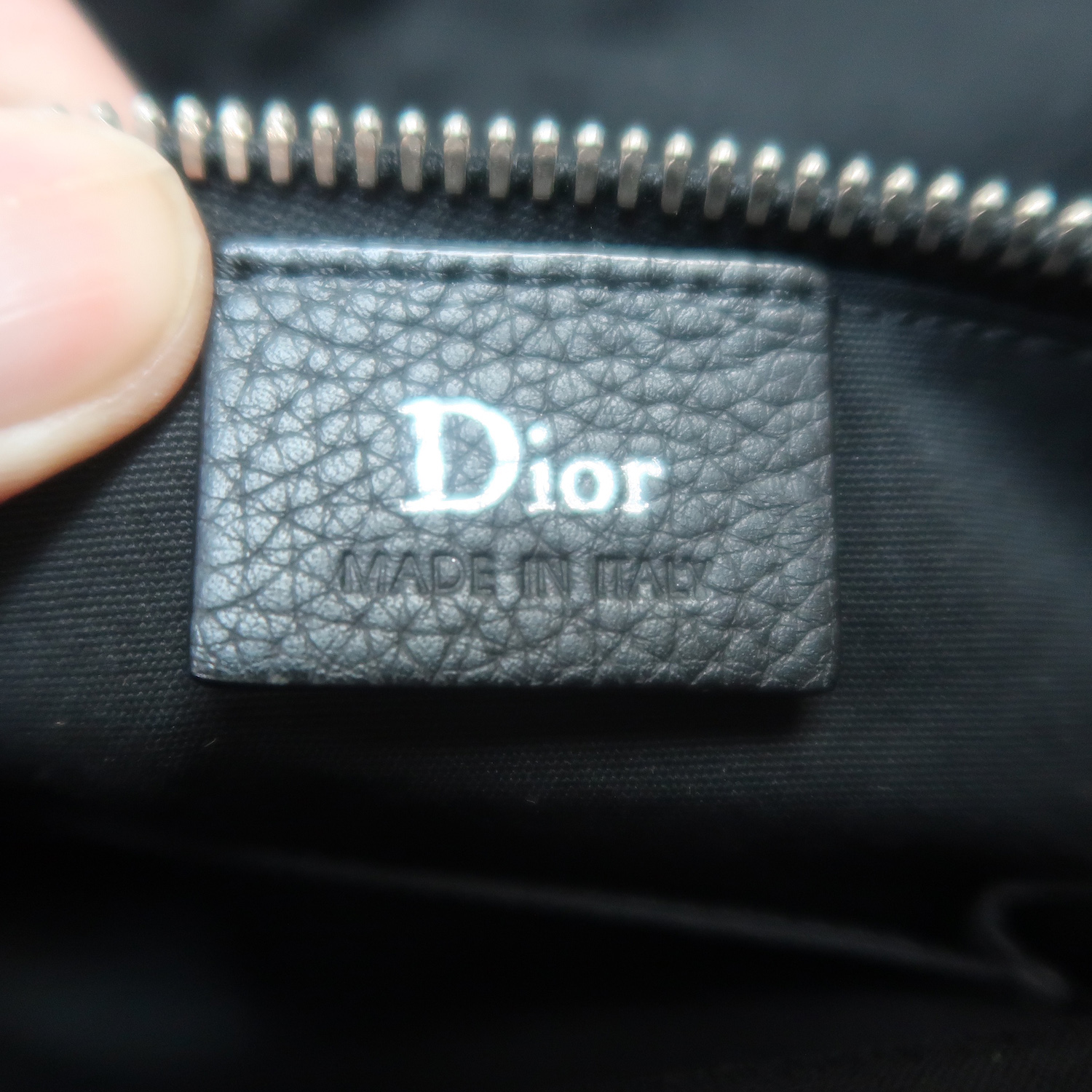 Dior Homme Grey Calfskin Messenger Bag