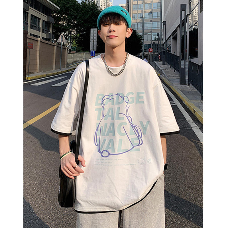 เสื้อยืดคอกลม ผู้ชาย เสื้อยืดผู้ชายเกาหลี เสื้อยืดเกาหลี แบรนด์ NELLY