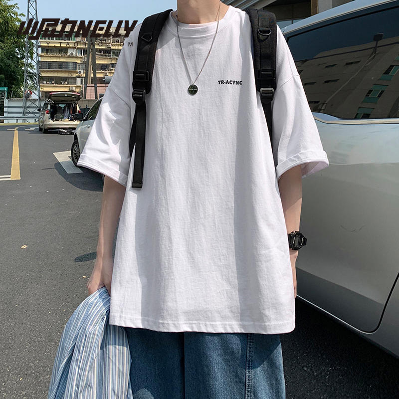 เสื้อยืดคอกลม ผู้ชาย เสื้อยืดผู้ชายเกาหลี เสื้อยืดเกาหลี แบรนด์ NELLY