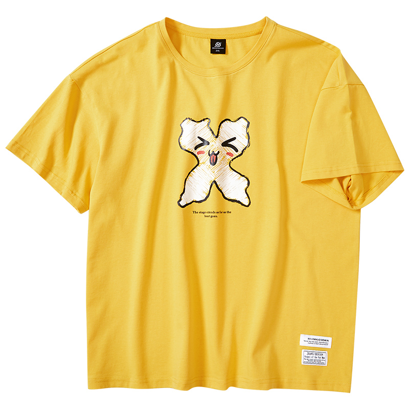 เสื้อยืดผู้ชายอ้วน S-5XL(อกเสื้อ39-51นิ้ว)