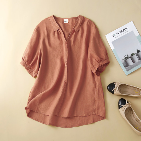 เสื้อลินิน แบบเสื้อสวยๆ เสื้อผ้าฝ้ายลินิน เสื้อเชิ้ตผ้าลินิน BY LININ
