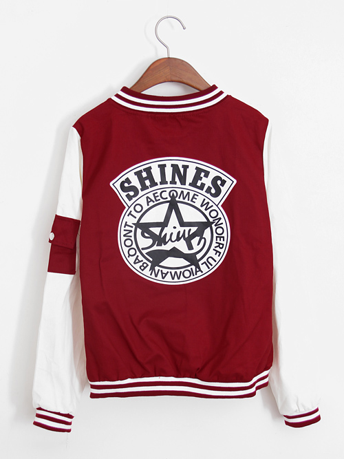 พร้อมส่ง - เสื้อคลุมกันหนาว เบสบอล สีดำ น่ารัก อินเทรนด์ สุดๆ black