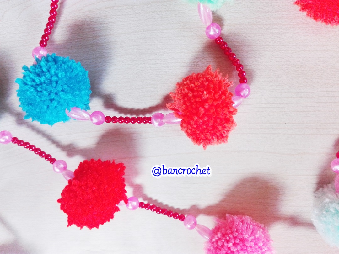 Bancrochet ม่านประตูโครเชต์ มู่ลี่ฉากกันห้อง crochet door hanging หลากสี 160 cm