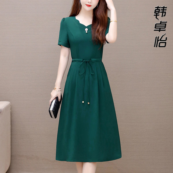 เดรสวัยผู้ใหญ่40-60ปี เดรสคุณแม่ ชุดเดรสทำงานวัยผู้ใหญ่ แบรนด์ MAMA DRESS