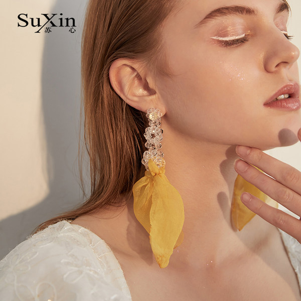 ตุ้มหู ต่างหู ต่างหูผู้หญิง By SuXin