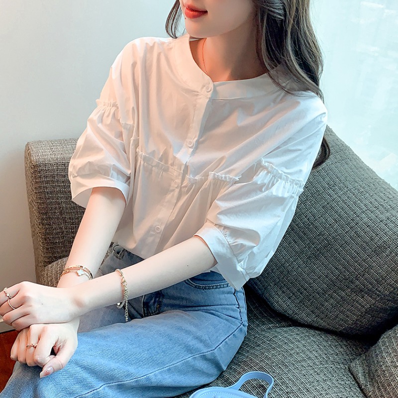 เสื้อเชิ้ตผู้หญิงแขนยาว เสื้อเชิ้ตผู้หญิงใส่ทํางาน 390 บาทต่อชิ้น ฟรีค่าจัดส่ง