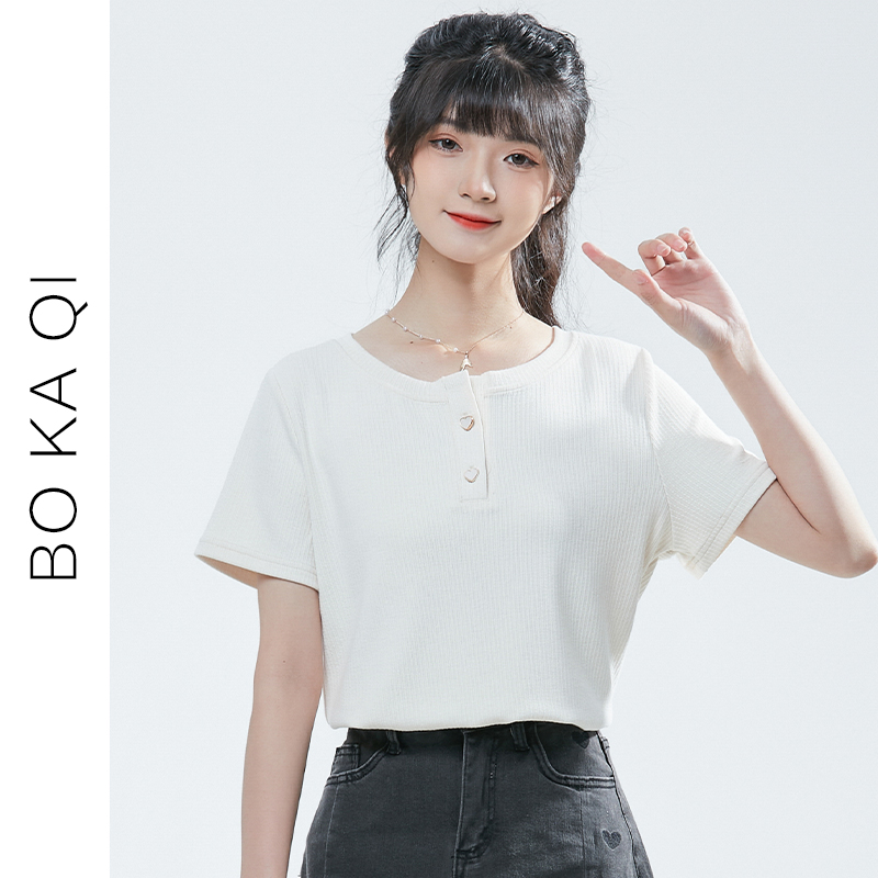 เสื้อผ้าวัยรุ่นเกาหลี เสื้อยืดวัยรุ่นผู้หญิง มีขนาด S M L XL