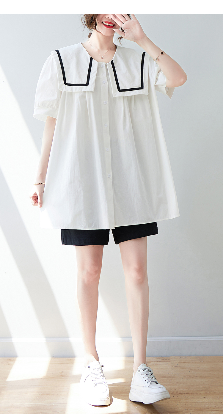 เสื้อลินินคนอ้วน เสื้อทีเชิ้ตคนอ้วนผู้หญิง เสื้อทีเชิ้ตตัวใหญ่ By Literary Plus size