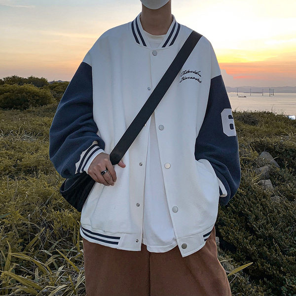 เสื้อแจ็คเก็ตเบสบอล เสื้อคลุม เสื้อแขนยาวสไตล์เกาหลี