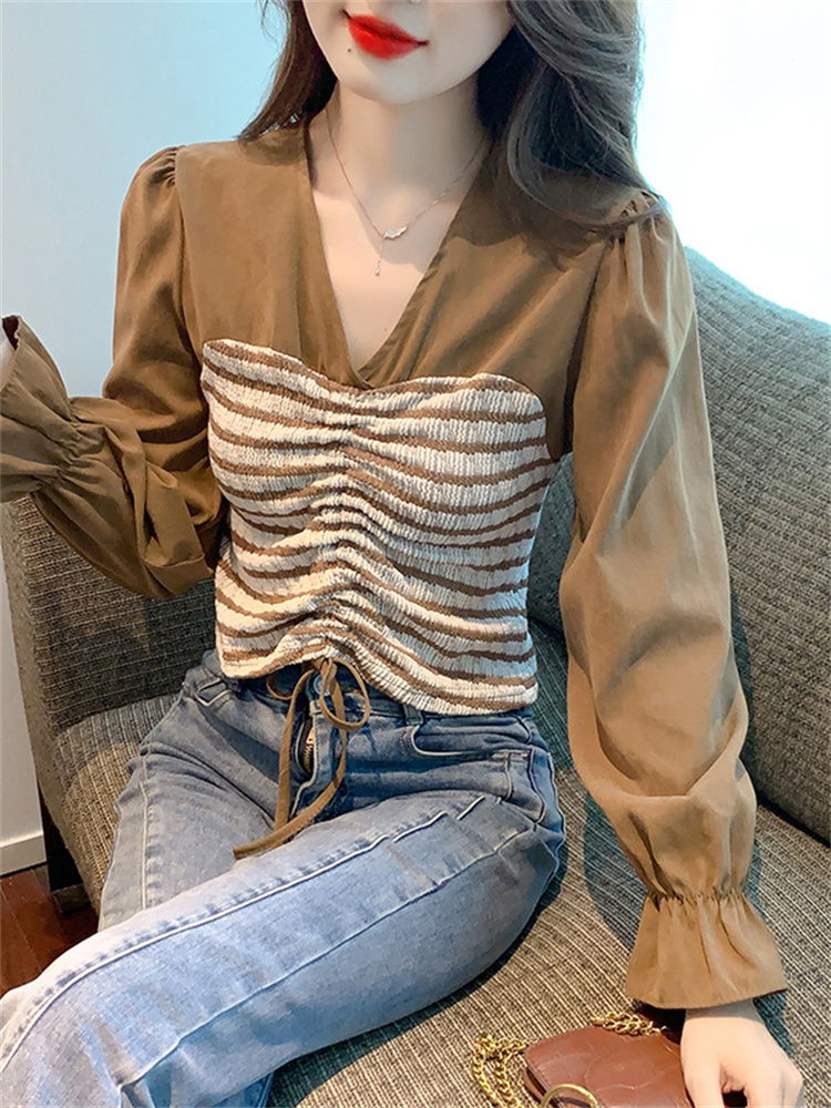 เสื้อลูกไม้ เสื้อเชิ้ตแขนยาว