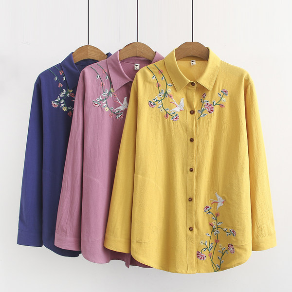 เสื้อลินินสไตล์ผู้ใหญ่ เสื้อคุณแม่ เสื้อผู้ใหญ่ แบรนด์ LININ