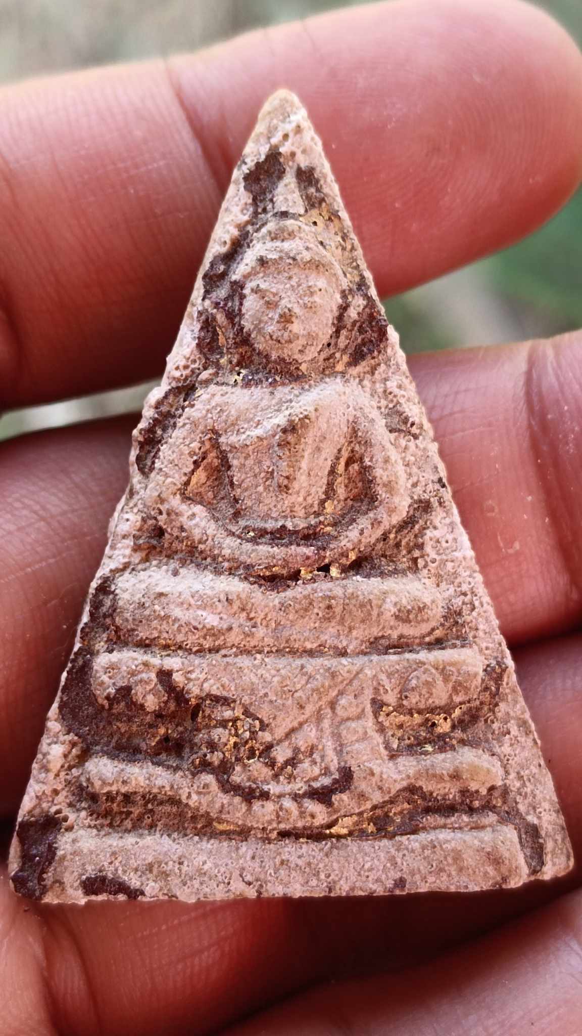 พระกรุวัดสามปลื้ม พิมพ์สามเหลี่ยมใหญ่