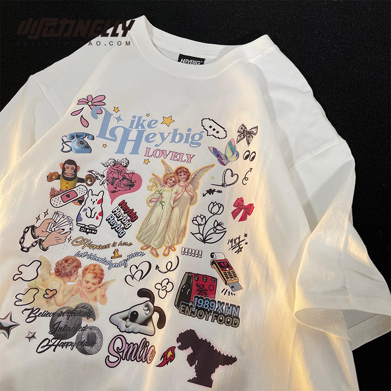 เสื้อยืดคอกลม ผู้ชาย เสื้อยืดผู้ชายเกาหลี เสื้อยืดเกาหลี แบรนด์ NELLY