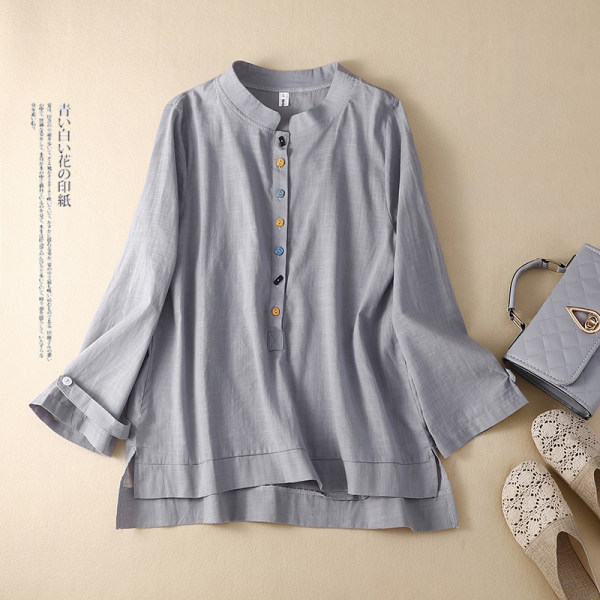 เสื้อลินิน แบบเสื้อสวยๆ เสื้อผ้าฝ้ายลินิน เสื้อเชิ้ตผ้าลินิน BY LININ